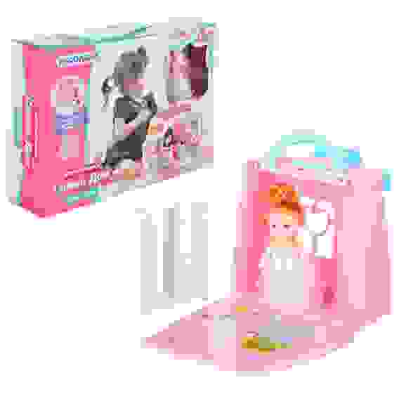 Набор игровой Сумка-дом с куклой и аксессуарами, 15пр., ABS,PVC, полиэстер, 37х29х6см ИГРОЛЕНД