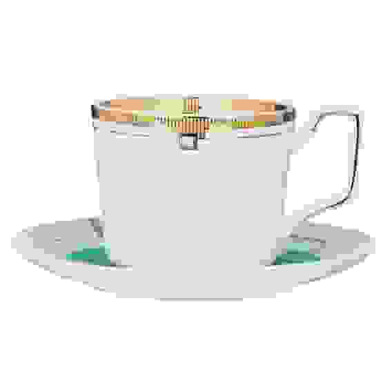 Набор чайный 12 пр., 260мл, костяной фарфор MILLIMI Изумруд