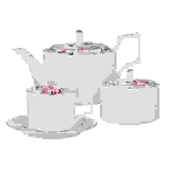 Набор чайный 14 пр., чашка 290мл, чайник 1150мл, сахарница 380мл, кост. фрф MILLIMI Роскошь