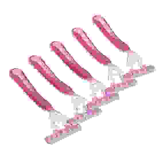 Станки для бритья с тройным лезвием 5шт для женщин, плавающая головка, силикон, пластик