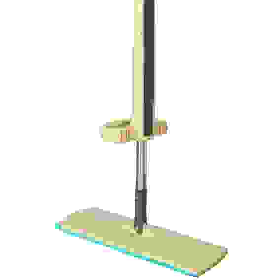 Швабра 360° съемная с отжимом и щеткой для чистки доп.насадка 36см 123см нерж.сталь пластик VETTA