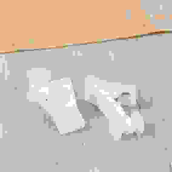 Зажим для крепления штор на рейку (упак 20шт, цена за упак), цвет белый 2925658