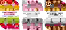 Набор (краситель пищевой перламутровый 3шт + перчатки полиэтилен 1 пара), 3 вида, 9 цветов