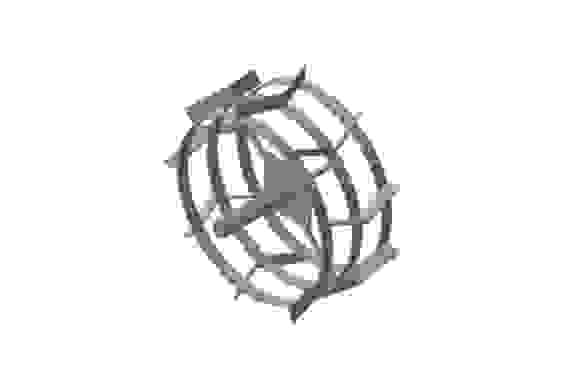 Грунтозацеп S-24 для окучивания 6-гранная, сплошной обод