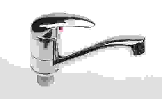 Смеситель д/кухни ср.нос 15см &quot;Омега&quot; 40 кар (крепление на гайке) 3305