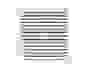 Решетка вентиляционная 400х400 АБС бел. пластик (360х375)