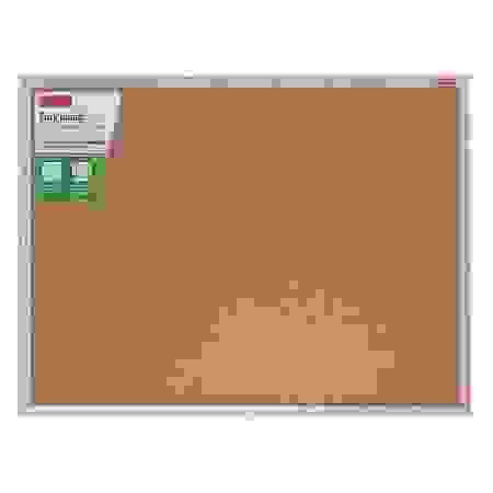 Доска Пробковая 45х60см Hatber кнопки в комплекте, деревянная рама