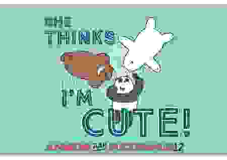 АЛЬБОМ для рисования 12л А4ф на скобе серия -Вся правда о медведях- (We Bare Bears)