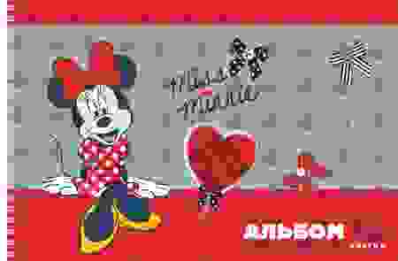 АЛЬБОМ для рисования 30л А4ф перфорация на отрыв на спирали 5 диз.в блоке серия -Микки и Минни Маус