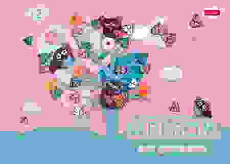 АЛЬБОМ для рисования 12л А4ф на скобе серия -Совушки-