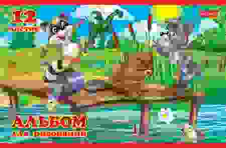 АЛЬБОМ для рисования 12л А5ф на скобе серия -Для малышей-