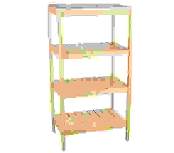 Этажерка 4-х секц прямоуг №3 бамбук 45*30*87,5см