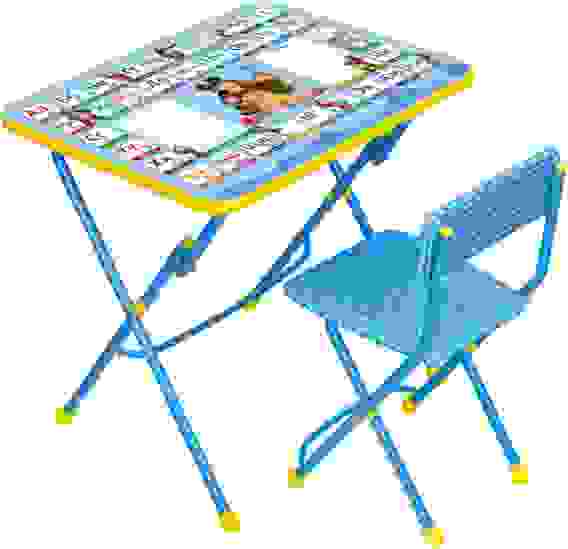 Детский комплект Азбука2: Маша и медведь КУ1/2 (стол+стул мягк.) до 7 л