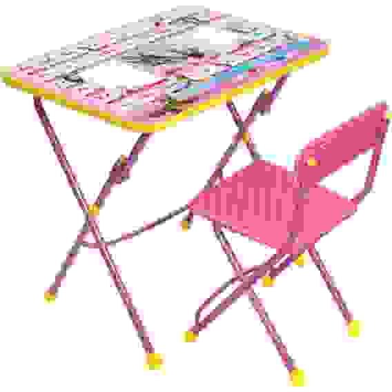 Детский комплект Азбука3: Маша и медведь КУ1/3 (стол+стул мягк.) до 7л