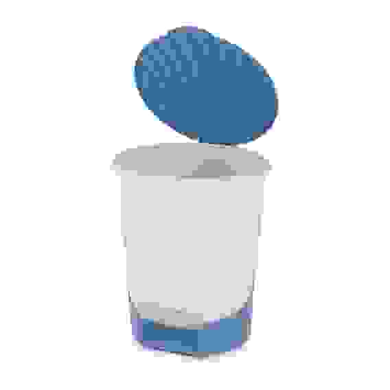 Ведро для мусора 18л (с педалью)(св.бежево-синий)