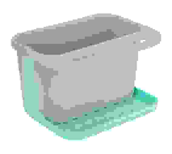 Подставка для моющих средств "Тиффани" (серо-бирюз.)