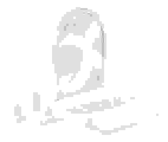 Набор для ванной комнаты \"Аква\" №1 (белый)