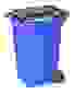 Бак для мусора 240л (на колесах)(серо-синий)