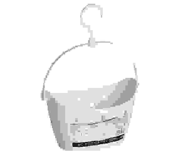 Корзина 226*149*322мм с вешалкой БЕЛЫЙ