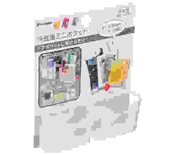 АКЦИЯ! Набор органайзеров для мелочей в холодильник 2шт. 61*34*38мм ПРОЗРАЧНЫЙ