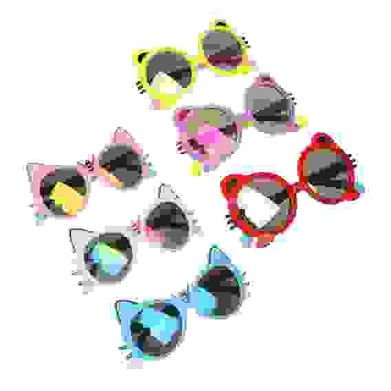 Акция! Очки солнцезащитные детские, пластик, 122х41мм/116х44мм, 2 дизайна GALANTE