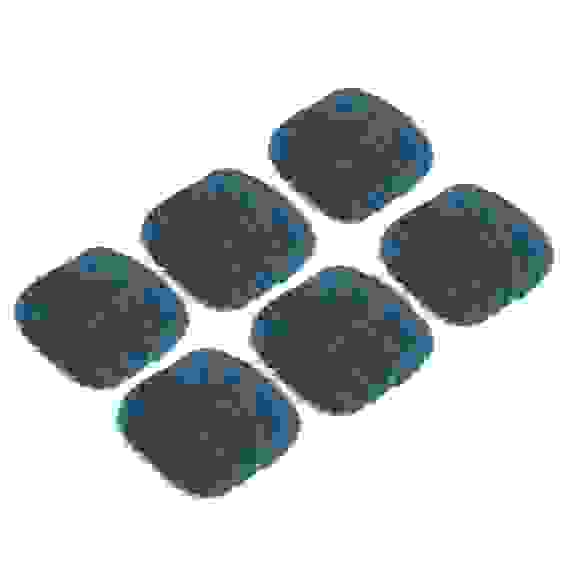 Набор губок 6шт металлических с мылом, 60гр., 6,5х4,5см VETTA