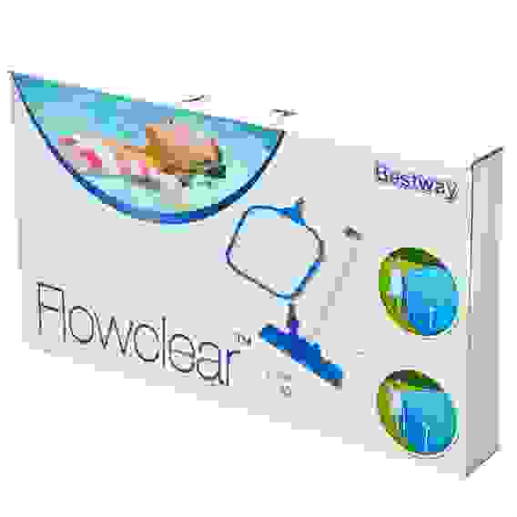 Набор для ухода за бассейном (сачок, щетка, ручка 174см) алюминий, 58013 BESTWAY