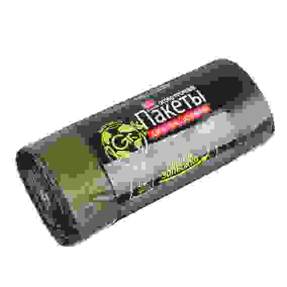 Мешки для мусора с завязками БИО, 35л, 10шт, особо прочные 15мкм, в рулоне,арт.101-086 GRIFON