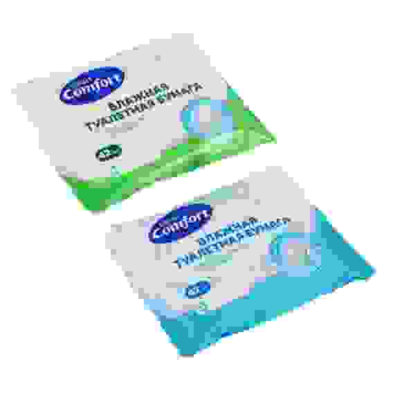 Туалетная бумага влажная Comfort smart ромашкой/алоэ, 42 шт