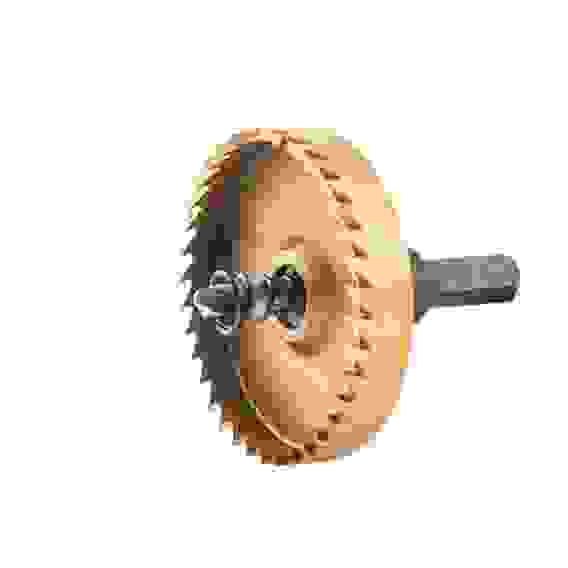 Коронка по металлу HSS, 63 мм, нитридтитановое покрытие //Denzel