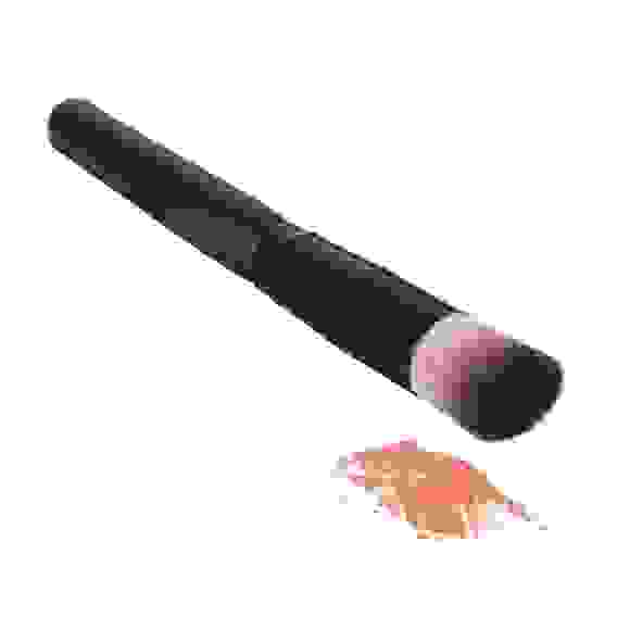 Кисть для нанесения пудры, дерево, синтетич.нейлон, 17,5см, черный, 26905-30 ЮниLook