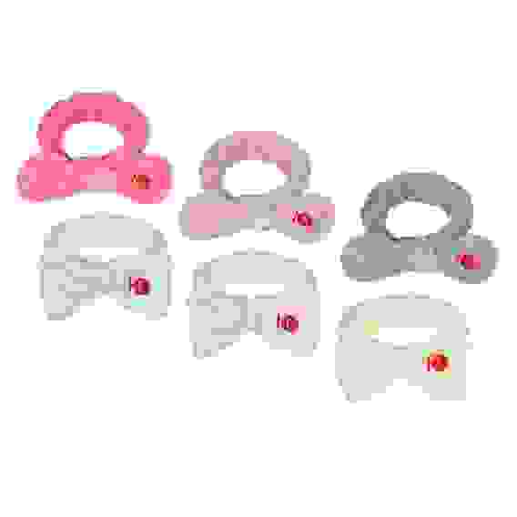 Повязка для волос косметическая, полиэстер, ширина 6см, полуобхват 20см, 2 дизайна ЮL