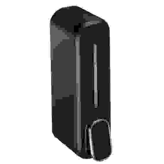 Дозатор для жидкого мыла, настенный, пластик, 350мл, черный матовый SonWelle