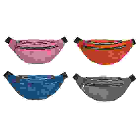 Сумка молодежная поясная, полиэстер, сплав, пластик, 32х14см, 4 цвета PAVO