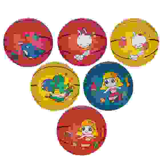 Мяч баскетбольный детский, резина р.3, 17см, 300гр (+-5%)