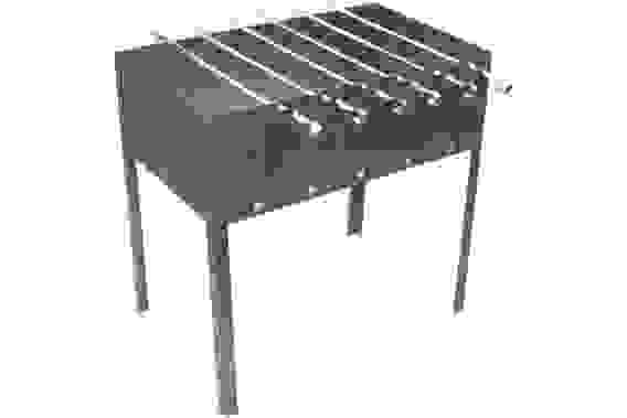 Мангал сборный 50х30см (0,5мм) +6шампуров, в коробке, ROYALGRILL™