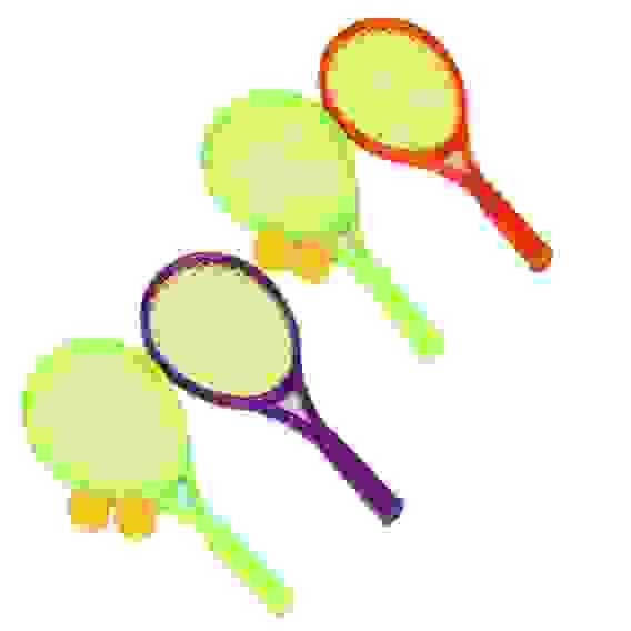 Набор для бадминтона детский в сетке (ракетка 2шт, мяч 2шт.), пластик полиэстер SILAPRO