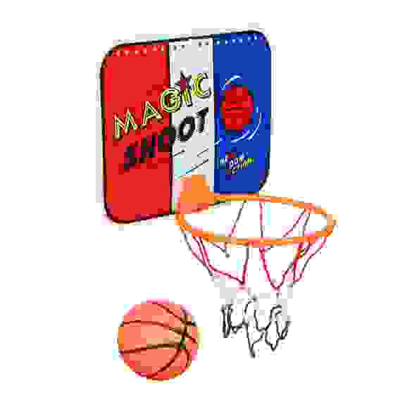 Набор для баскетбола детский (корзина 23х18см, мяч), пластик, ПВХ SILAPRO