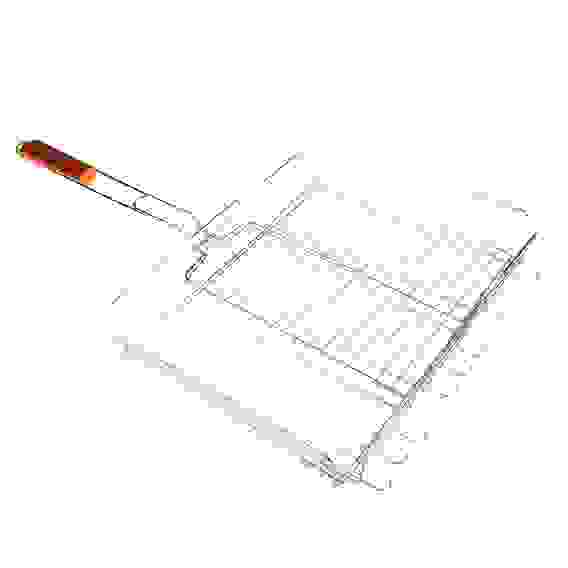 Решетка-гриль хром., 35х43х7см GRILLBOOM