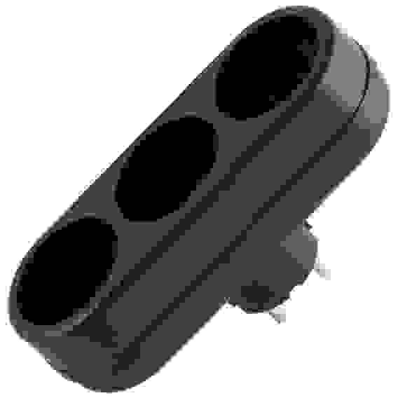 Разветвитель электрический "TOKER" 3 гн. б/з, 6А, 3L, черный