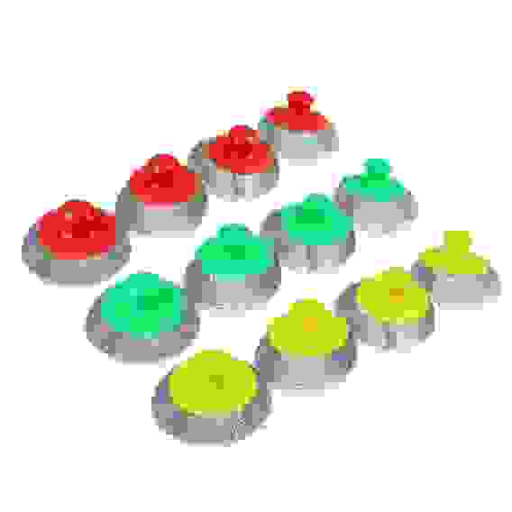 Набор губок 4шт кухонных, металл, пластик, 70гр, 3 цвета VETTA