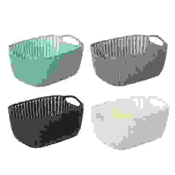 Корзинка вязаная, пластик, 21х16х10см VETTA