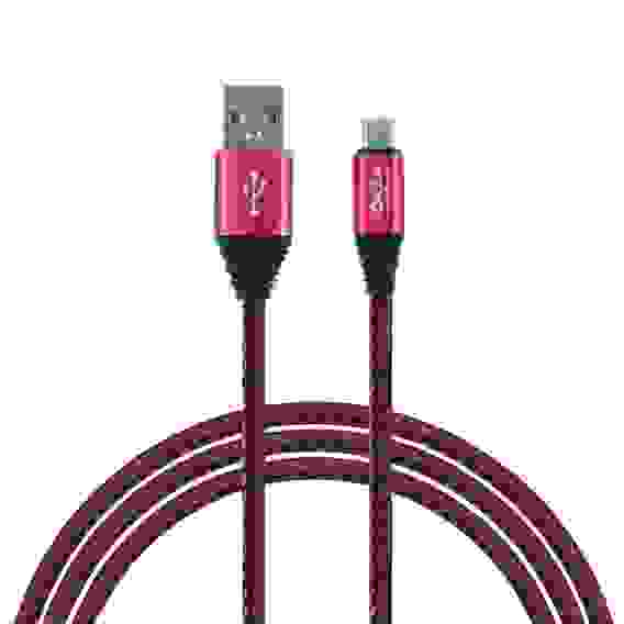 Кабель для зарядки Micro USB, Премиум, 1м, 2А, кожаная оплетка, 5 цветов FORZA