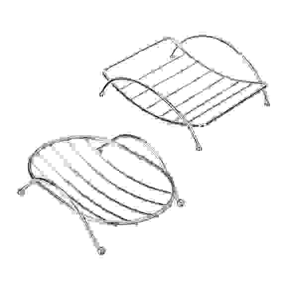 Мыльница на ножках,металл, 12,5х9х4см, 2 дизайна VETTA