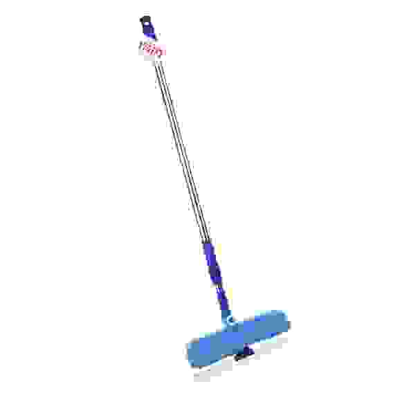 Окномойка двусторонняя (скребок 23см+микрофибра 25х7см), телеск.черенок нерж.сталь 105см VETTA