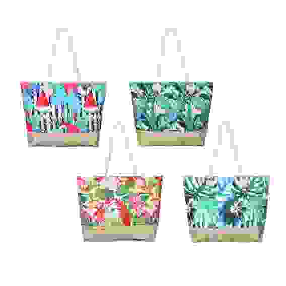 Сумка пляжная, полиэстер, 46х34х10см, 4 дизайна ЮL