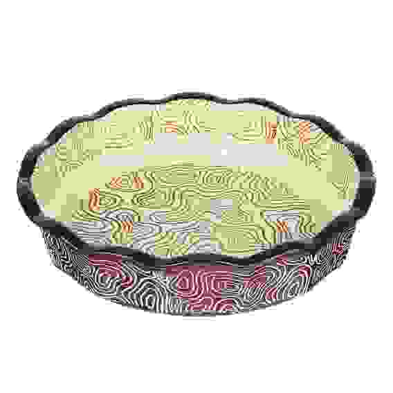 Форма для запекания и сервировки круглая, керамика, 22х4,5см, шоколад MILLIMI