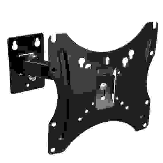 Кронштейн для ТВ наклонно-поворотный, 14\&quot;-42\&quot;, до 30кг, 100x100 до 200x200мм, мет LEBEN