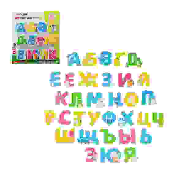 ЭВА-алфавит для ванной, 33дет., EVA, 22,6х25,3х2,2см ИГРОЛЕНД
