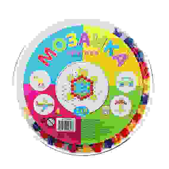 Мозаика пластиковая, 110 шестигран.фишек 13мм, пластик, d18,5см, М-5656 РЫЖИЙ КОТ